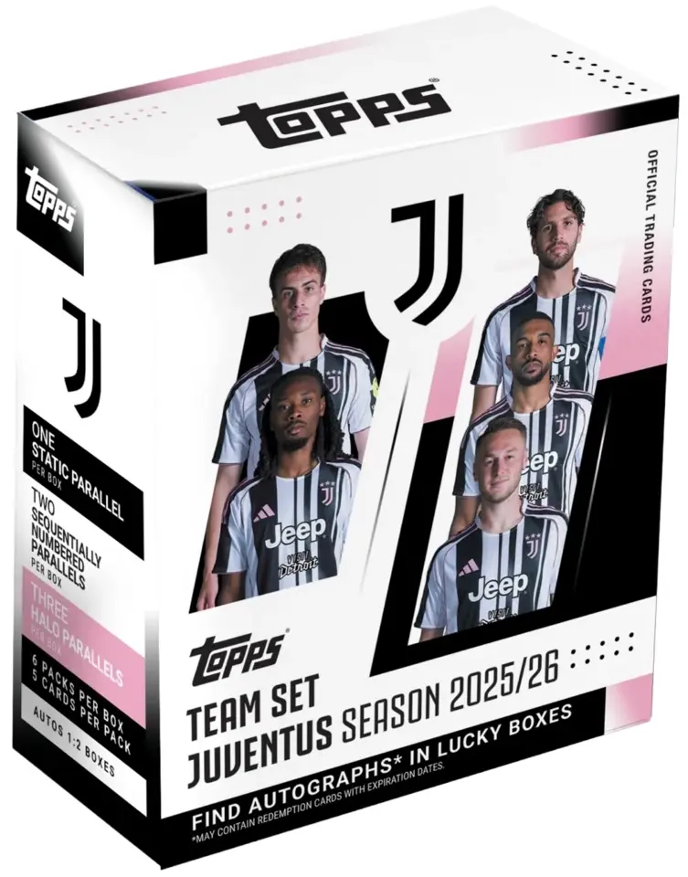 Topps Juventus 2025/26 Team Set Karty piłkarskie Zestaw kolekcjonera