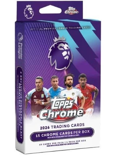 Topps Premier League Chrome 2026 - Hanger Box