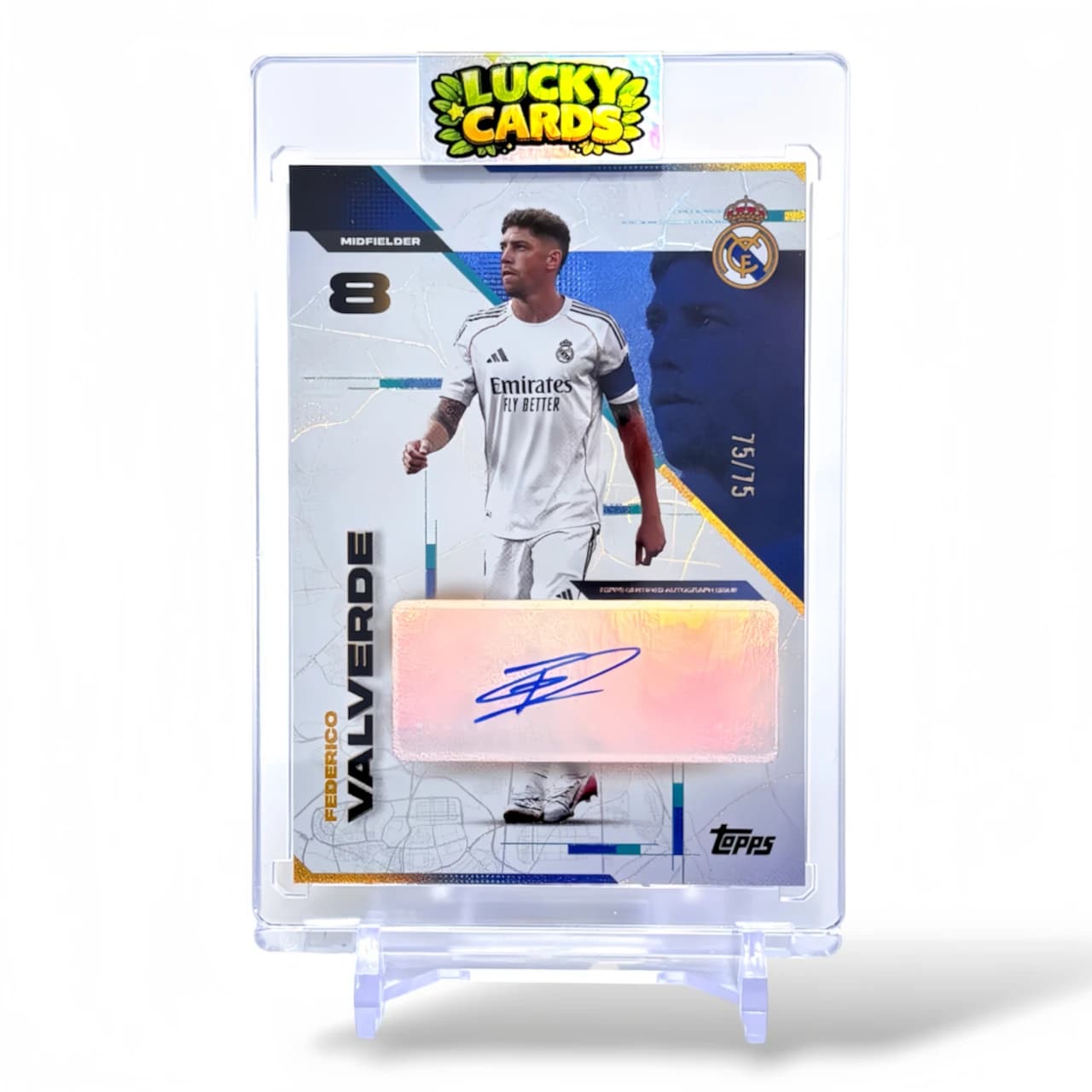 Federico Valverde - 75/75 - Autograf - Topps Los Blancos