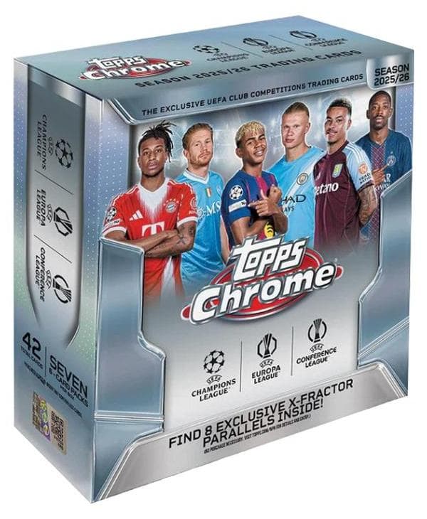 Topps Chrome UEFA Club Competitions 2025/26 - Mega Box
