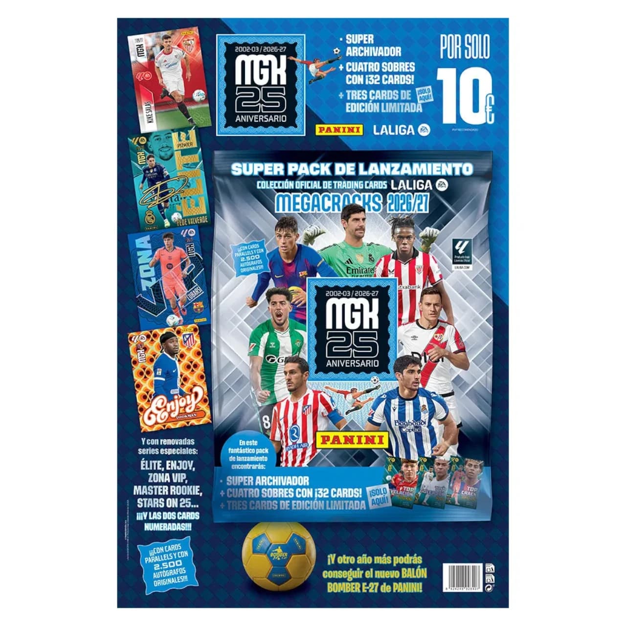 Panini Megacracks 2026/27 - Zestaw Startowy (Album / Klaser + 4 Saszetki)