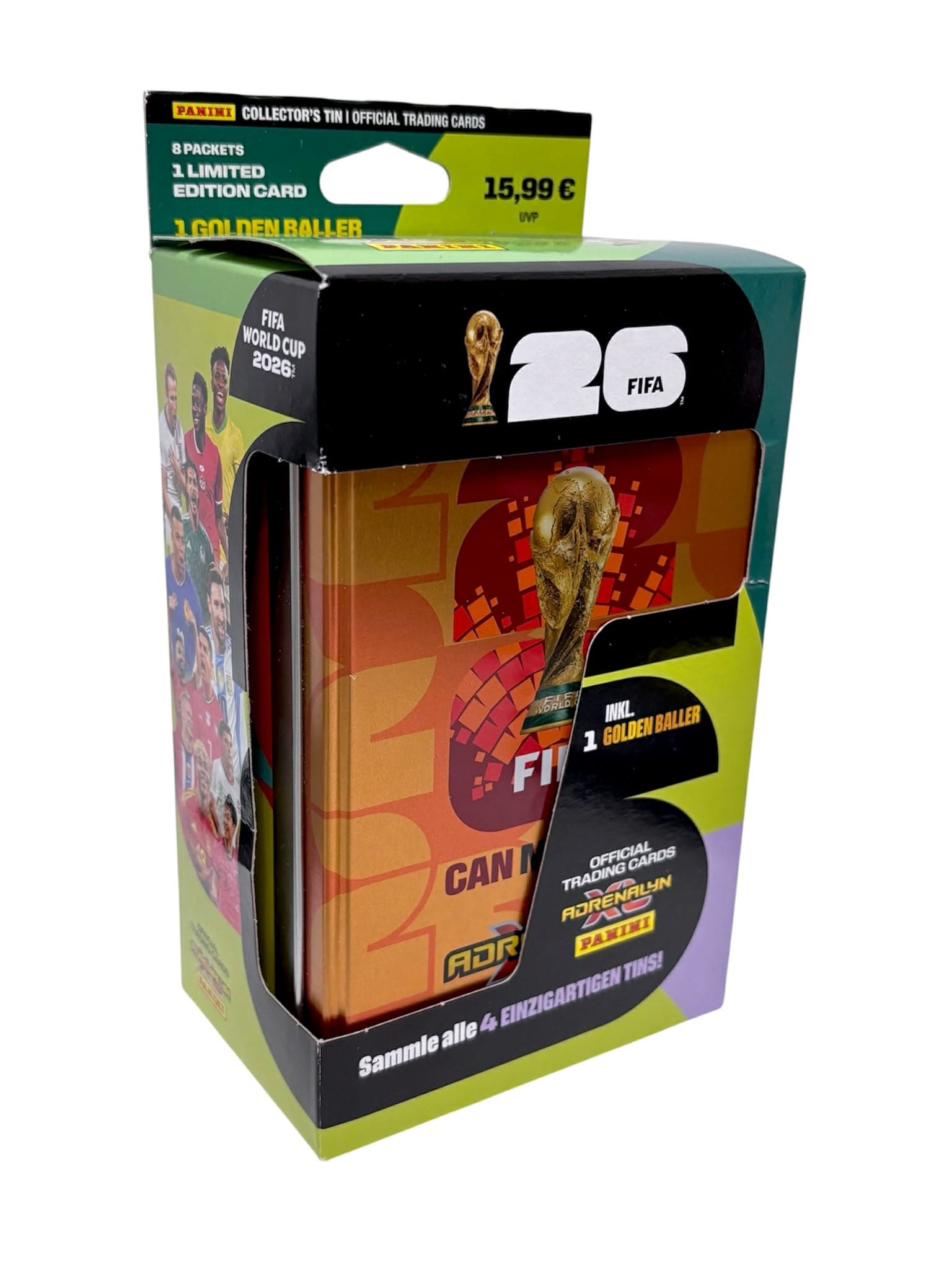 Panini FIFA World Cup 2026 Adrenalyn XL - Mega Tin - 64 karty + 1 GOLDEN BALLER + 1 LIMIT