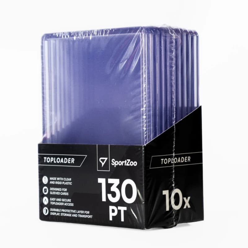 SportZoo Toploader 130pt - Ochronne etui na karty kolekcjonerskie 10 sztuk