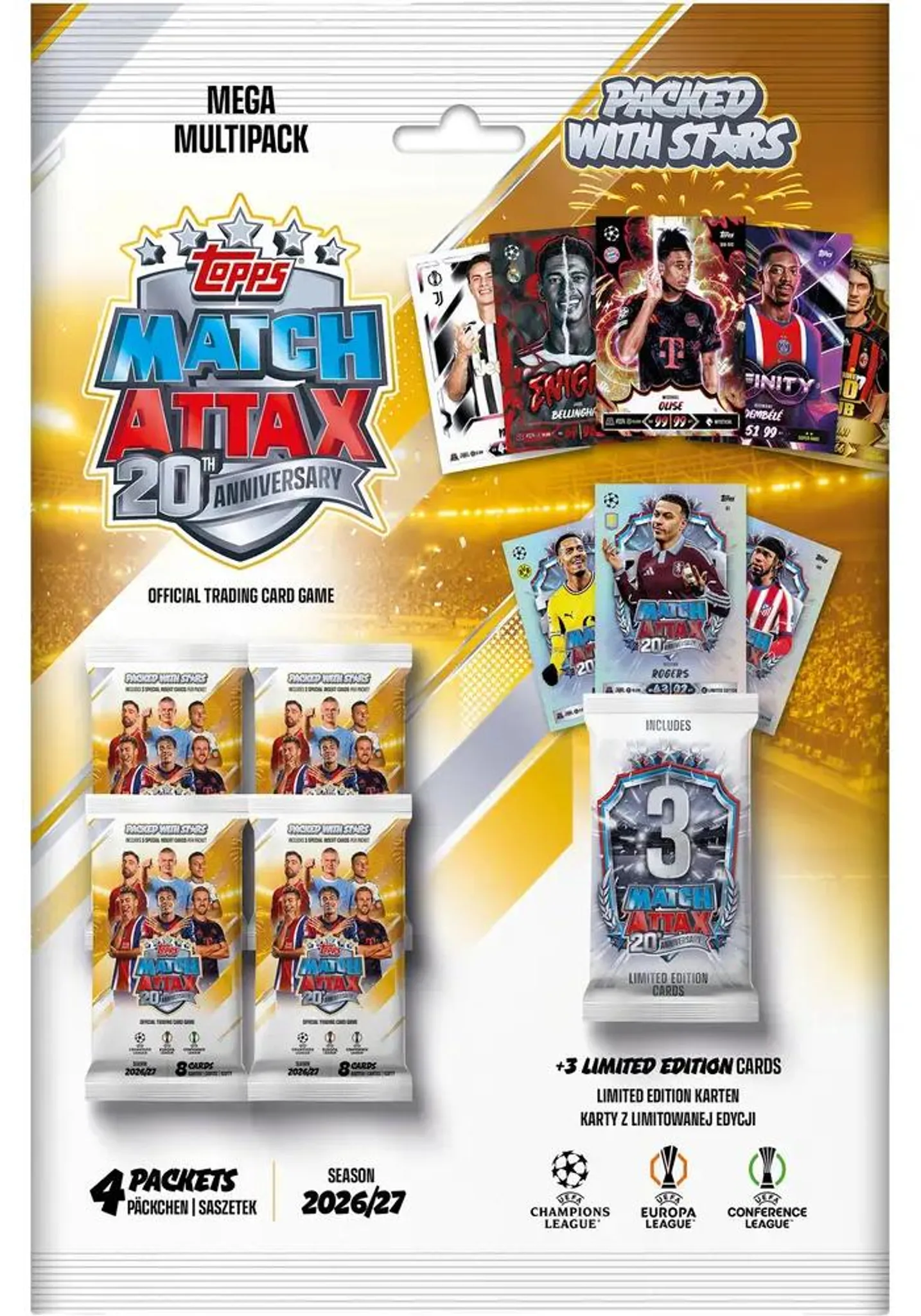Topps Match Attax UEFA Club Competitions 2026/27 - Mega Multipack