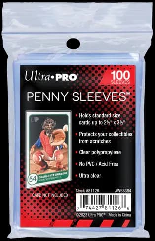 Ultra PRO Penny Sleeves - Przezroczyste koszulki woreczki folijki na karty (100 sztuk)