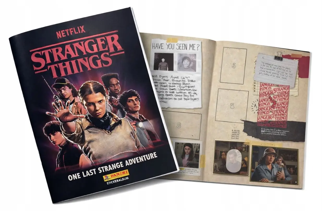 Stranger Things „Ostatnia dziwna przygoda” – album + 10 saszetek naklejek