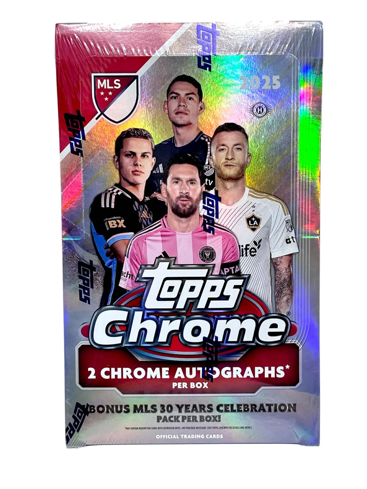 Topps Chrome Major League Soccer MLS 2025 - Hobby Box - 2 gwarantowane autografy