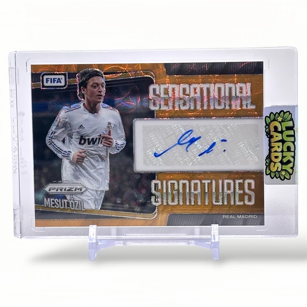 Mesut Özil - Autograf - JERSEY NUMBER - Gold 10/10 - Panini Prizm