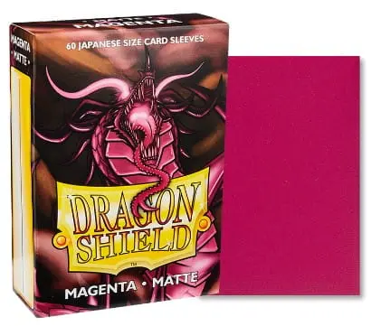 Dragon Shield Japanese Size Matte Magenta Toploader - 60 koszulek ochronnych