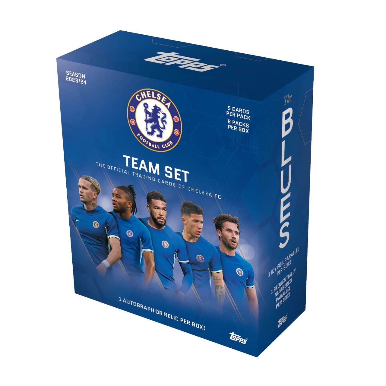 Topps Chelsea FC Official Team Set 2023/24 - Box (6 boosterów)